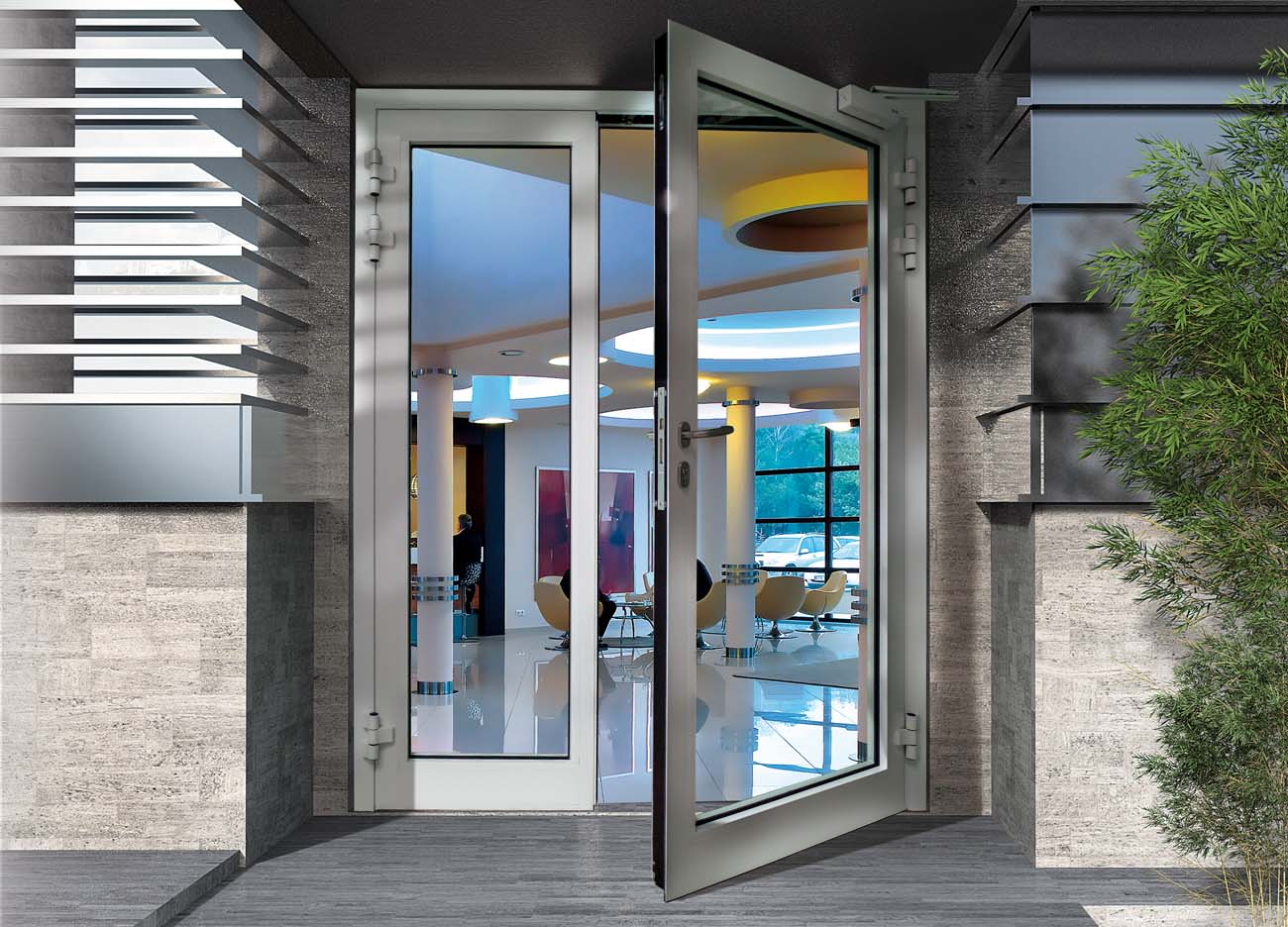 Fire Resistant Aluminum Glass Door Systems